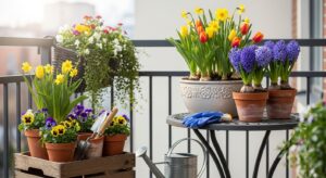 Jak udekorować balkon kwiatami sezonowymi?