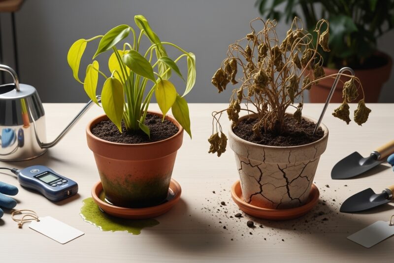 Jak uratować przelane lub przesuszone rośliny?