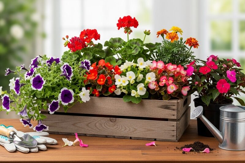 Jakie kwiaty kwitną cały sezon?